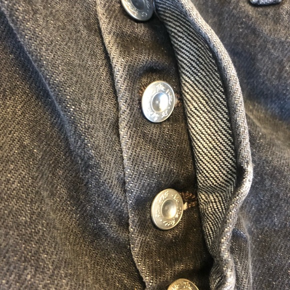 Free People Women's Raw Hem A-Line Size 29 Denim Miniskirt Washed Black NWT - Picture 4 of 6